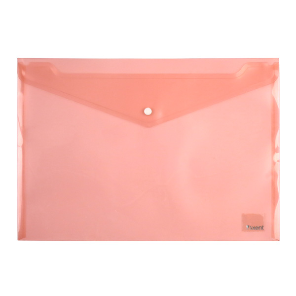 Папка на кнопці Axent 1402-24-A, А4, глянцева, червона